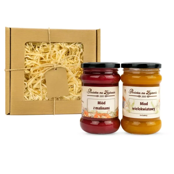 Podwójny zestaw miodów – naturalna słodycz na prezent